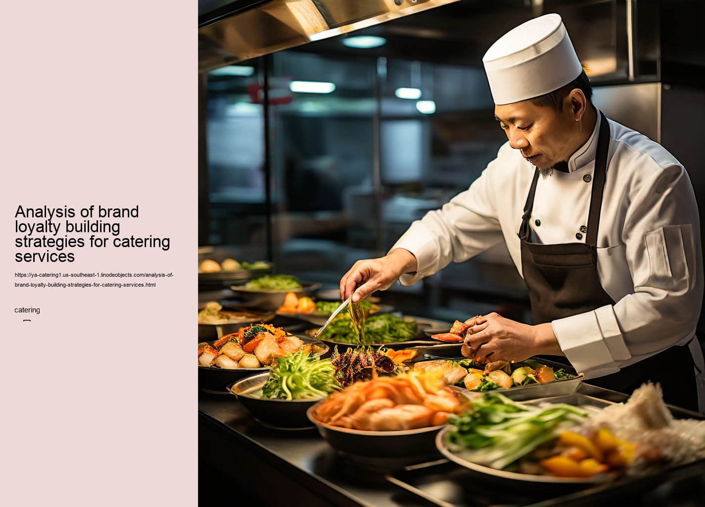 Analysis of brand loyalty building strategies for catering services