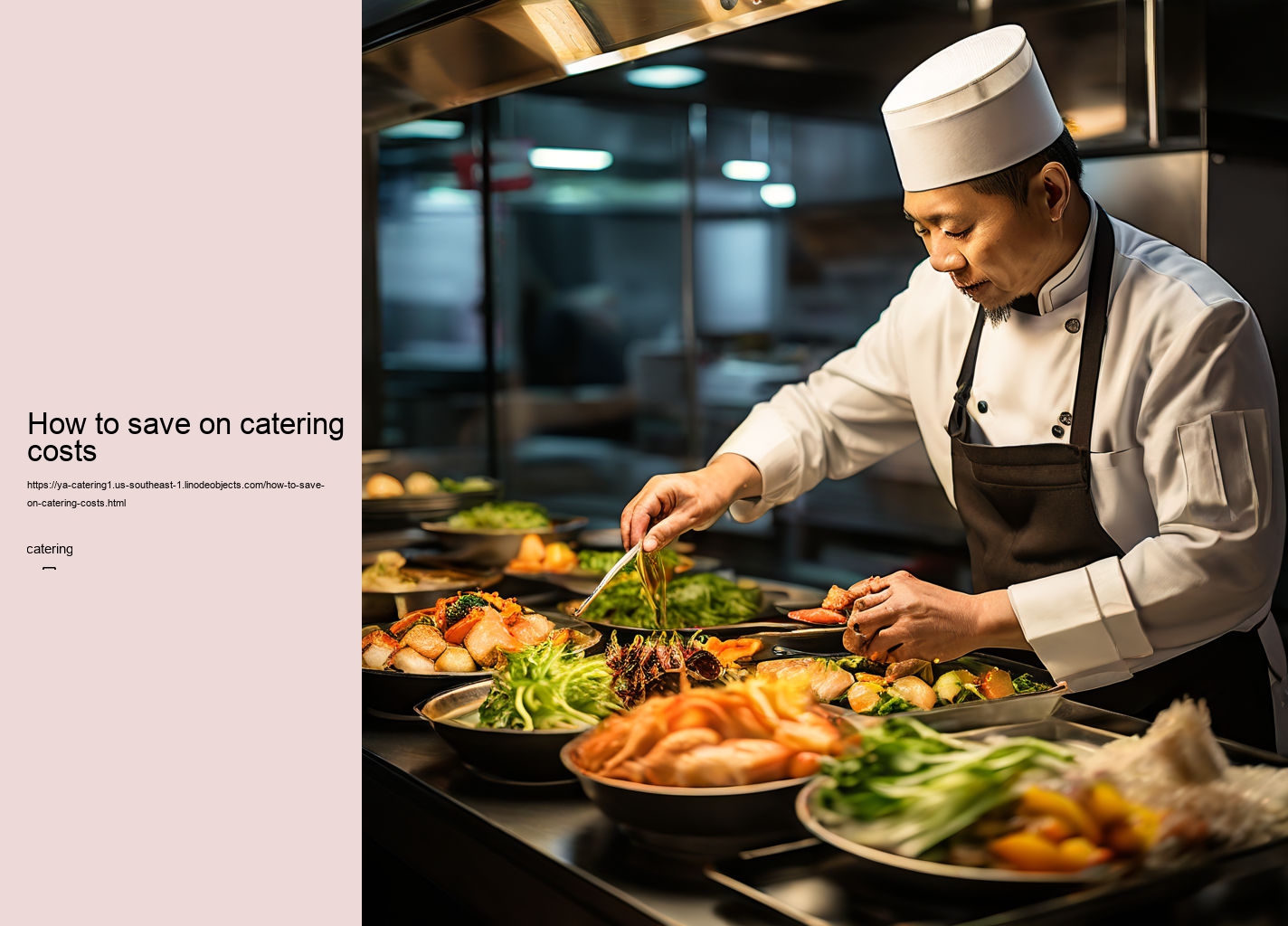 How to save on catering costs